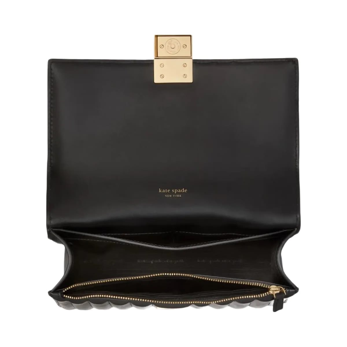 Kate Spade Deco Quilted Chain Shoulder Bag Black