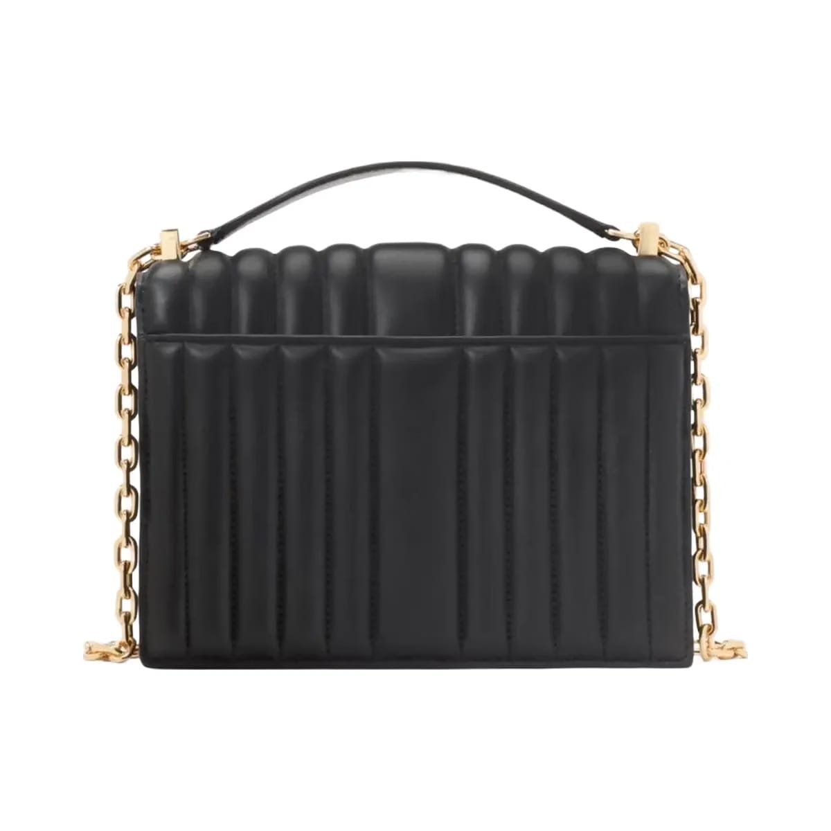 Kate Spade Deco Quilted Chain Shoulder Bag Black