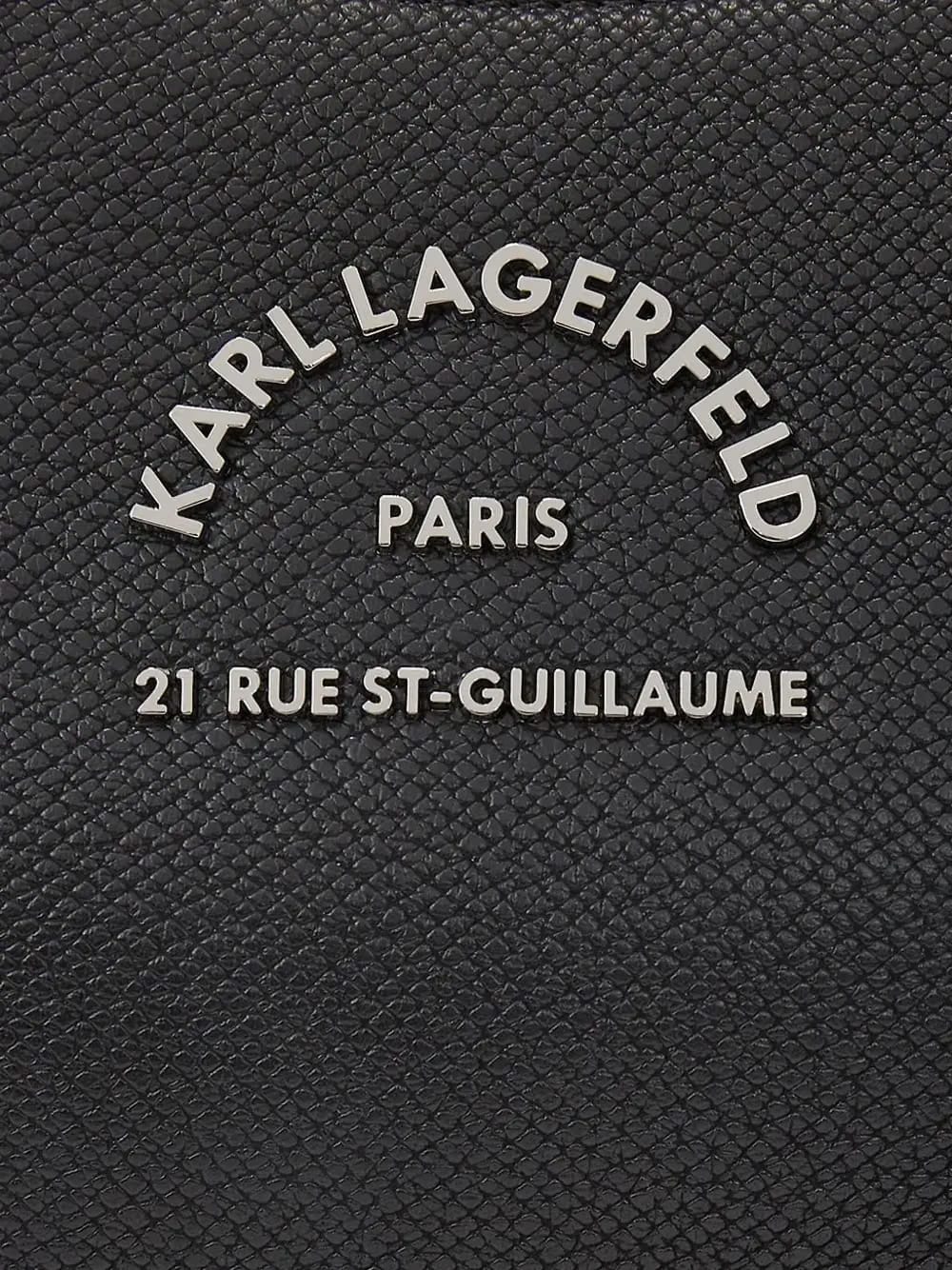 logo-lettering curved cross body bag