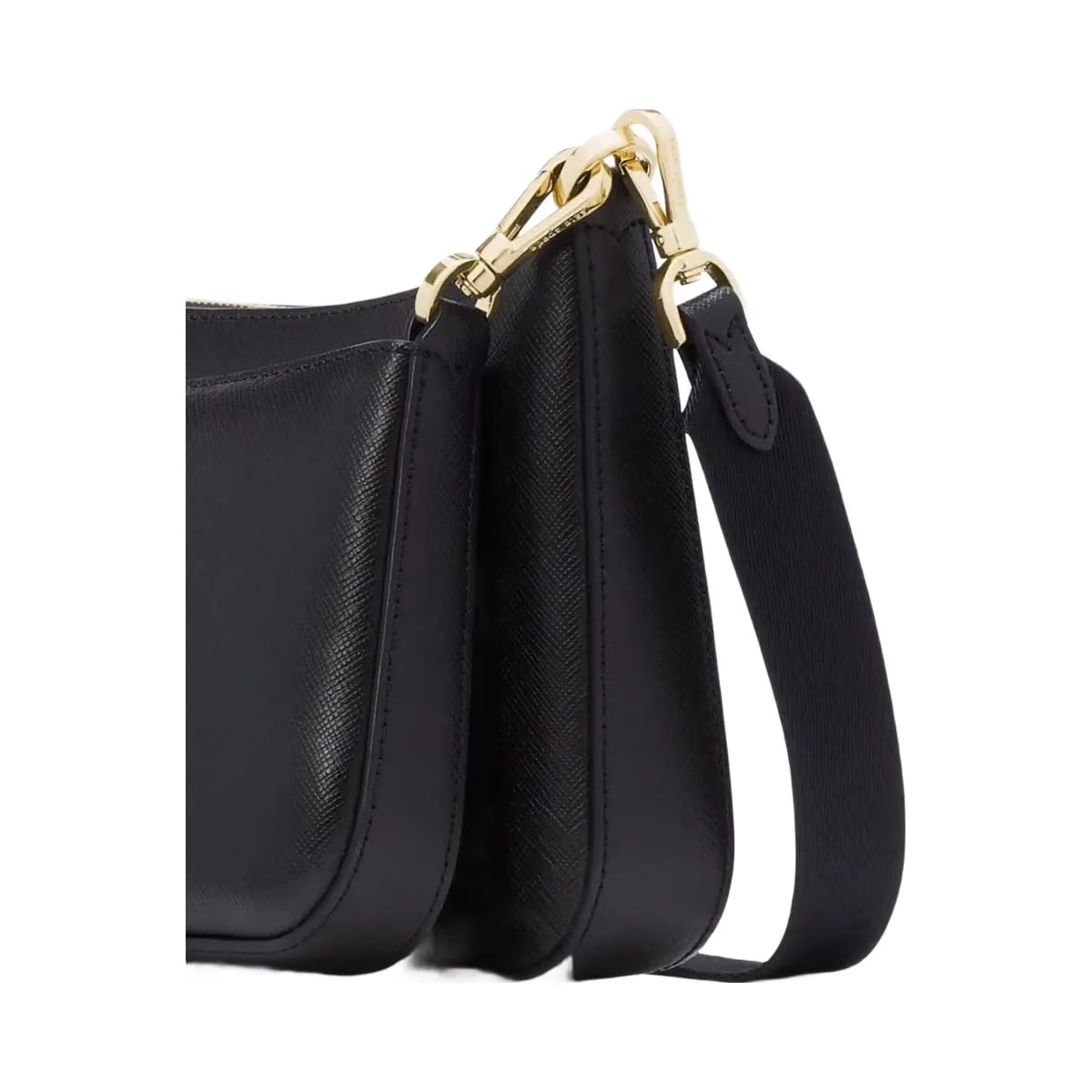 Kate Spade Duet Saffiano Leather Small Crossbody Black