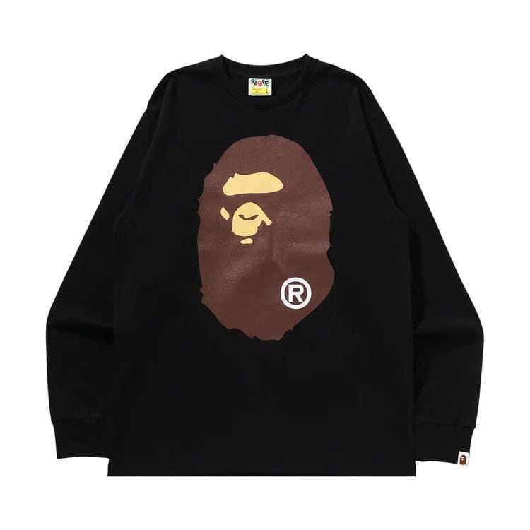 BAPE Big Ape Head Long-Sleeve T-Shirt Black