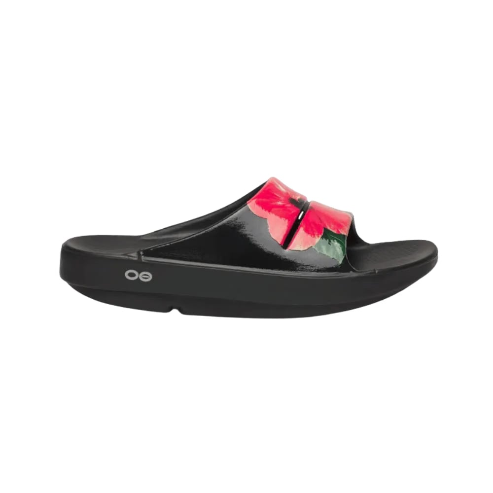 Oofos OOahh Limited Slide Sandal - Hibiscus