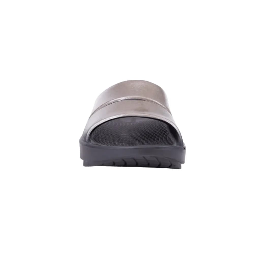 Oofos OOahh Luxe Slide Sandal - Latte