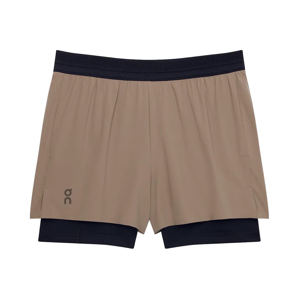 On 3" Performance 2/1 Shorts Cinder | Black