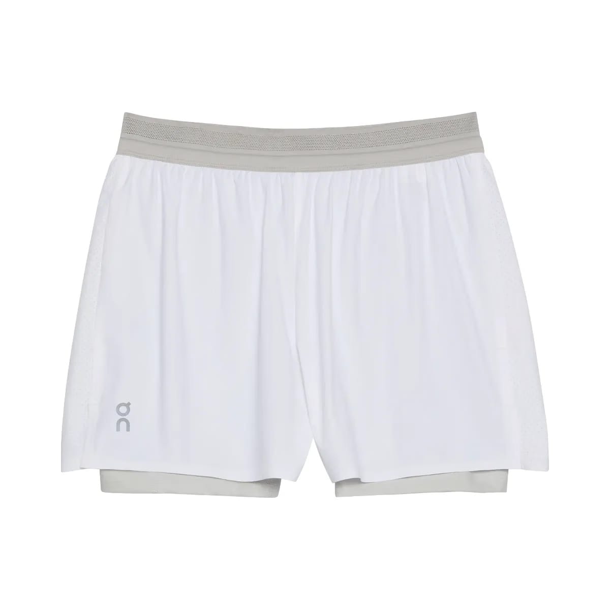 On 3" Performance 2/1 Shorts White | Glacier