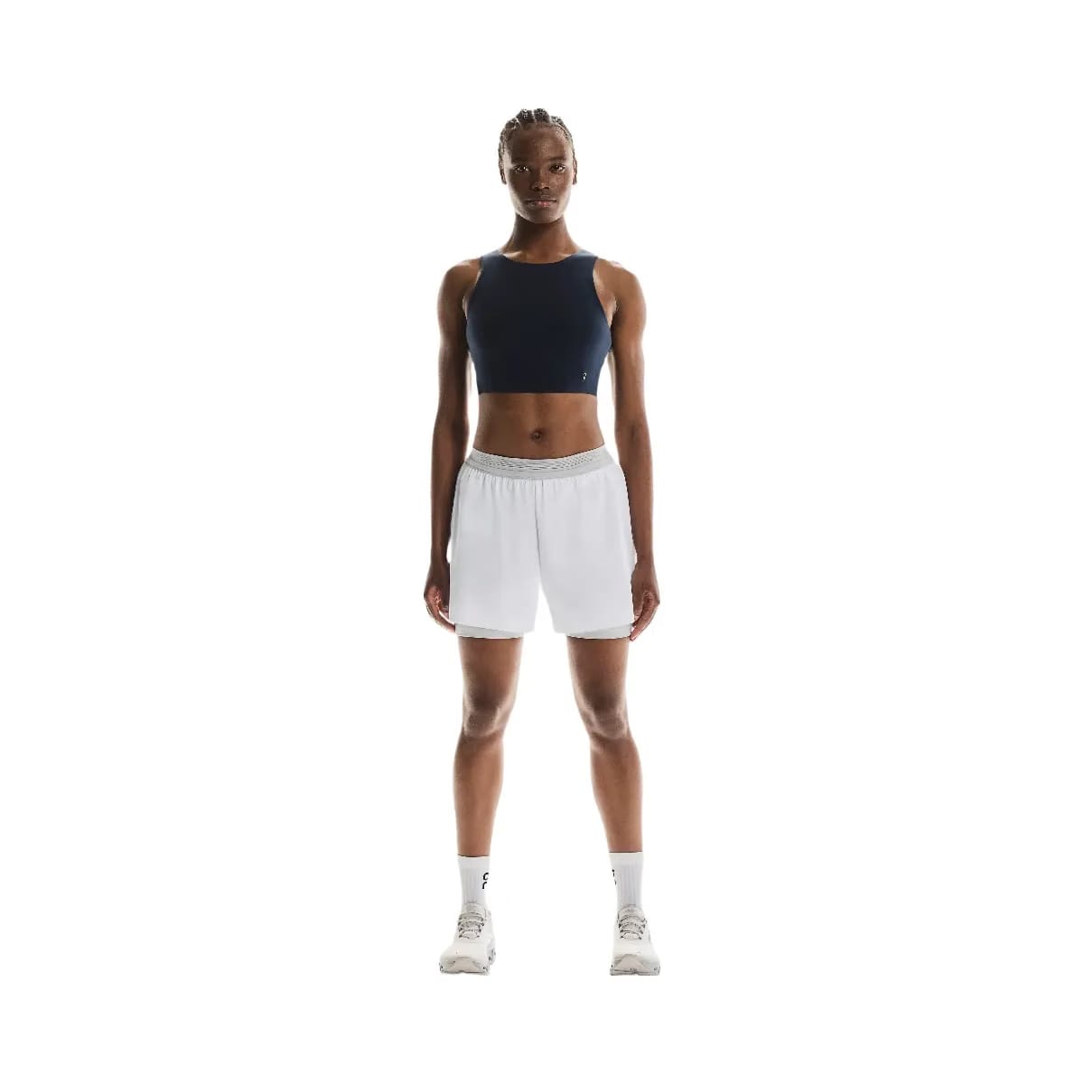 On 3" Performance 2/1 Shorts White | Glacier