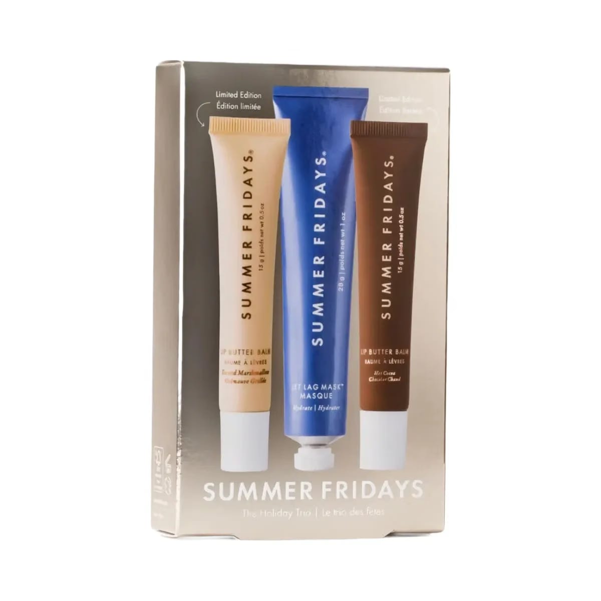 Summer Fridays The Holiday Trio Set with Lip Butter Balm in Hot Cocoa & Toasted Marshmallow