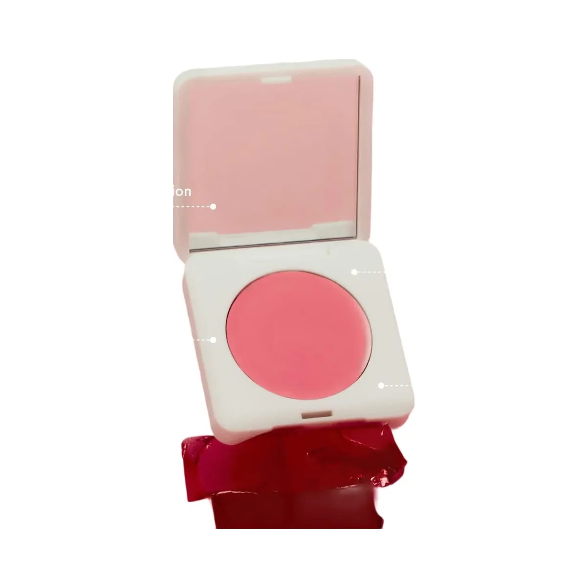 Summer Fridays Blush Butter Balm Hydrating Cream Blush with Peptides - Pink Sunset - warm peachy pink