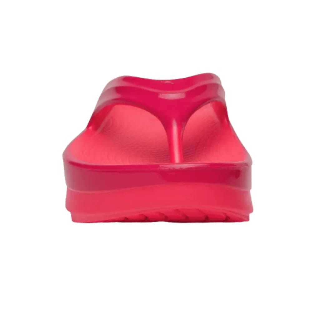 Oofos OOmega OOlala Stacked Sandal Neon Berry Punch
