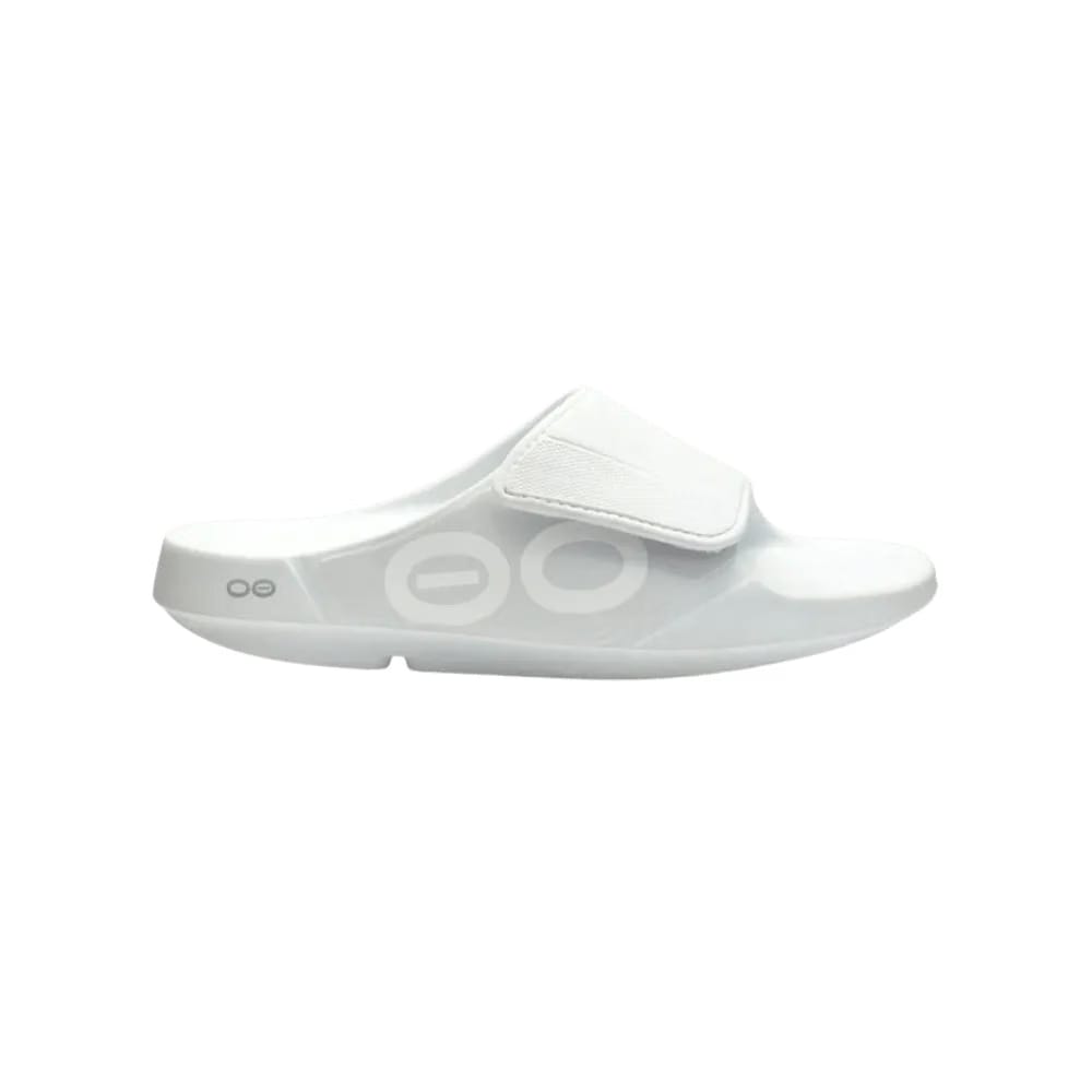Oofos OOahh Sport Flex Sandal white