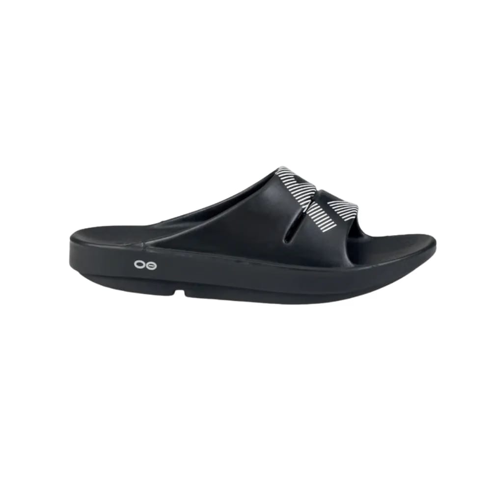 Oofos FJ X OOFOS Men's OOahh Sport Slide Sandal - black