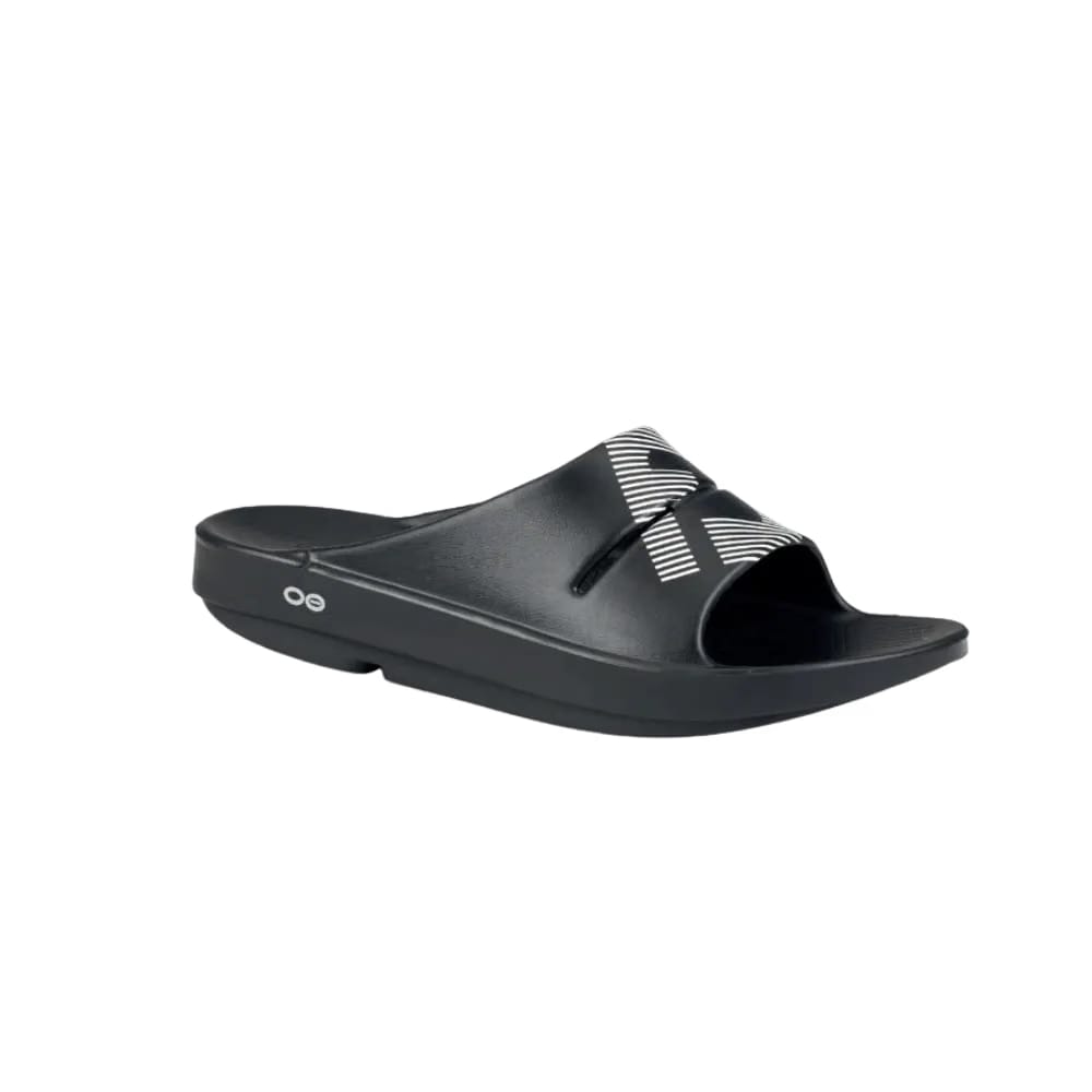 Oofos FJ X OOFOS Men's OOahh Sport Slide Sandal - black