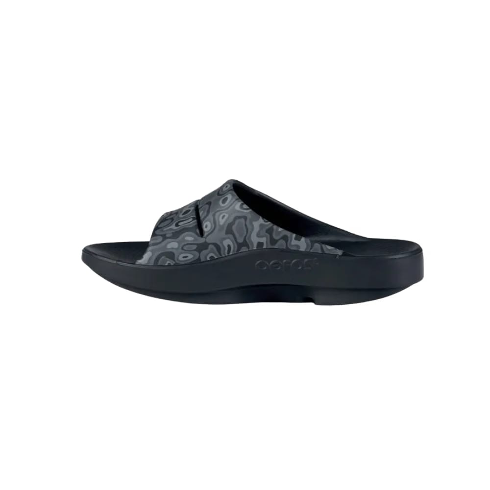 Oofos OOahh Sport Slide Sandal Black Water Camo