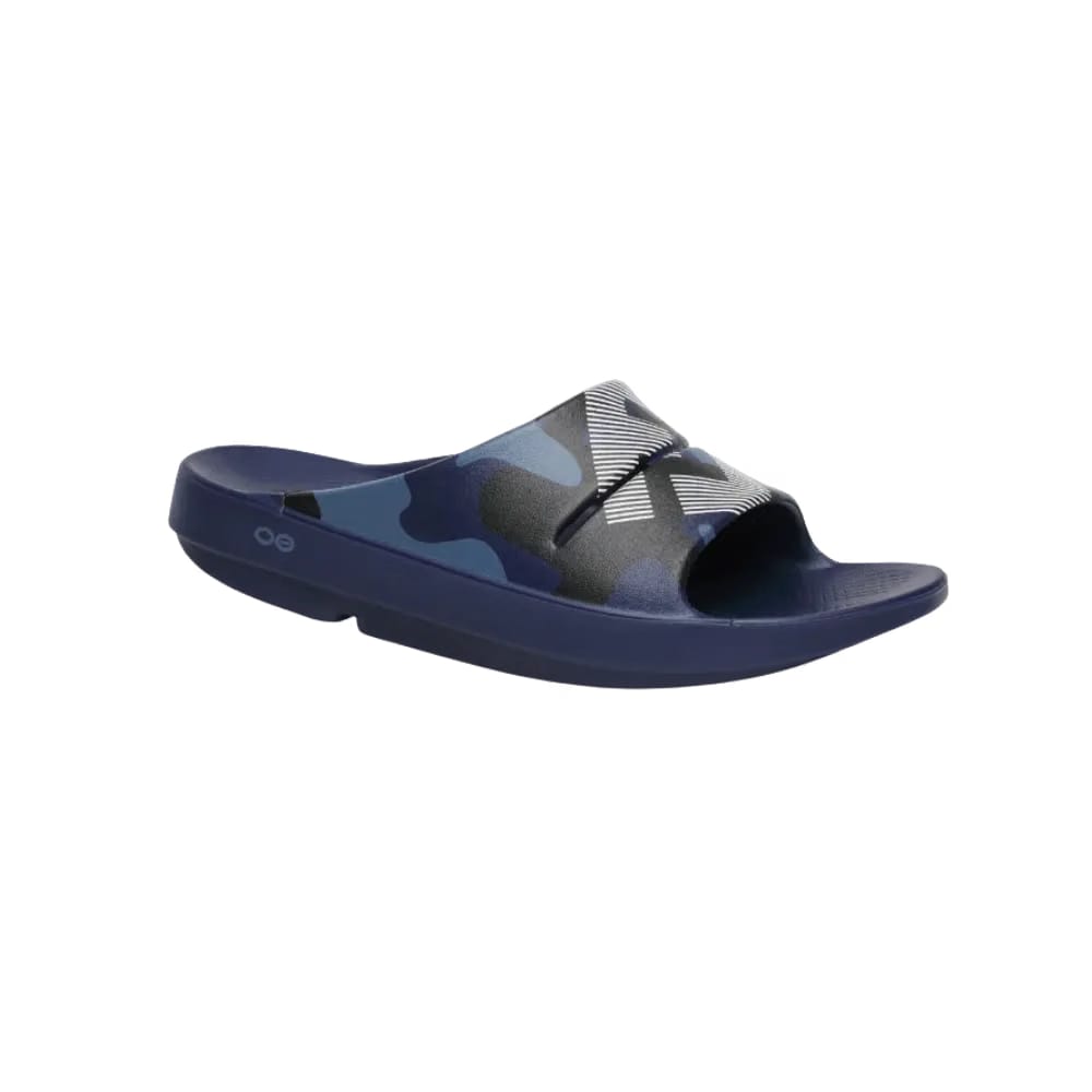 Oofos FJ X OOFOS Men's OOahh Sport Slide Sandal - Navy Camo