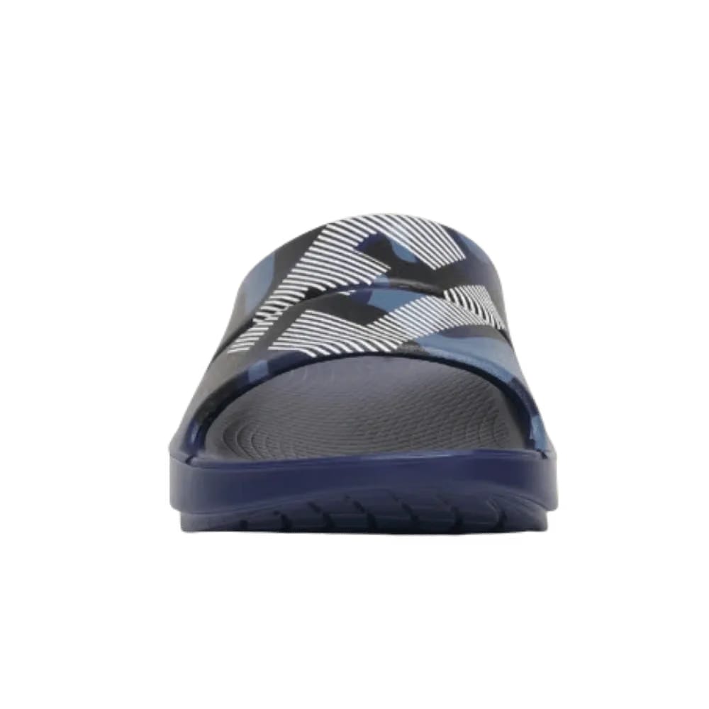 Oofos FJ X OOFOS Men's OOahh Sport Slide Sandal - Navy Camo