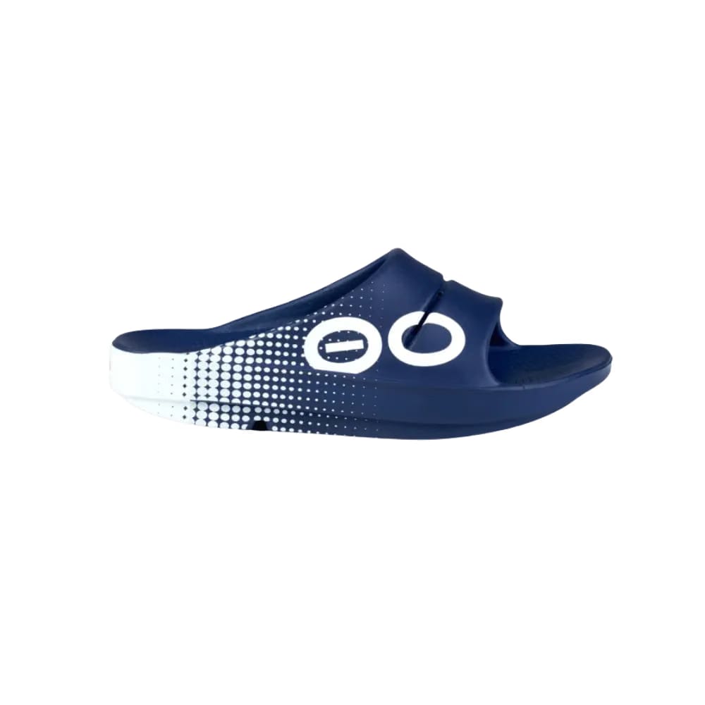 Oofos OOahh Sport Slide Sandal Navy