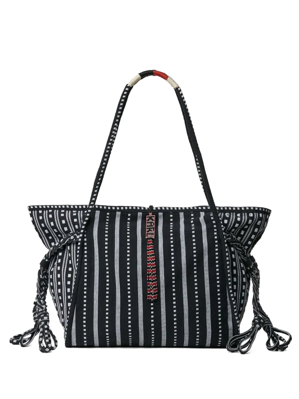 x Amber Valletta striped tote bag