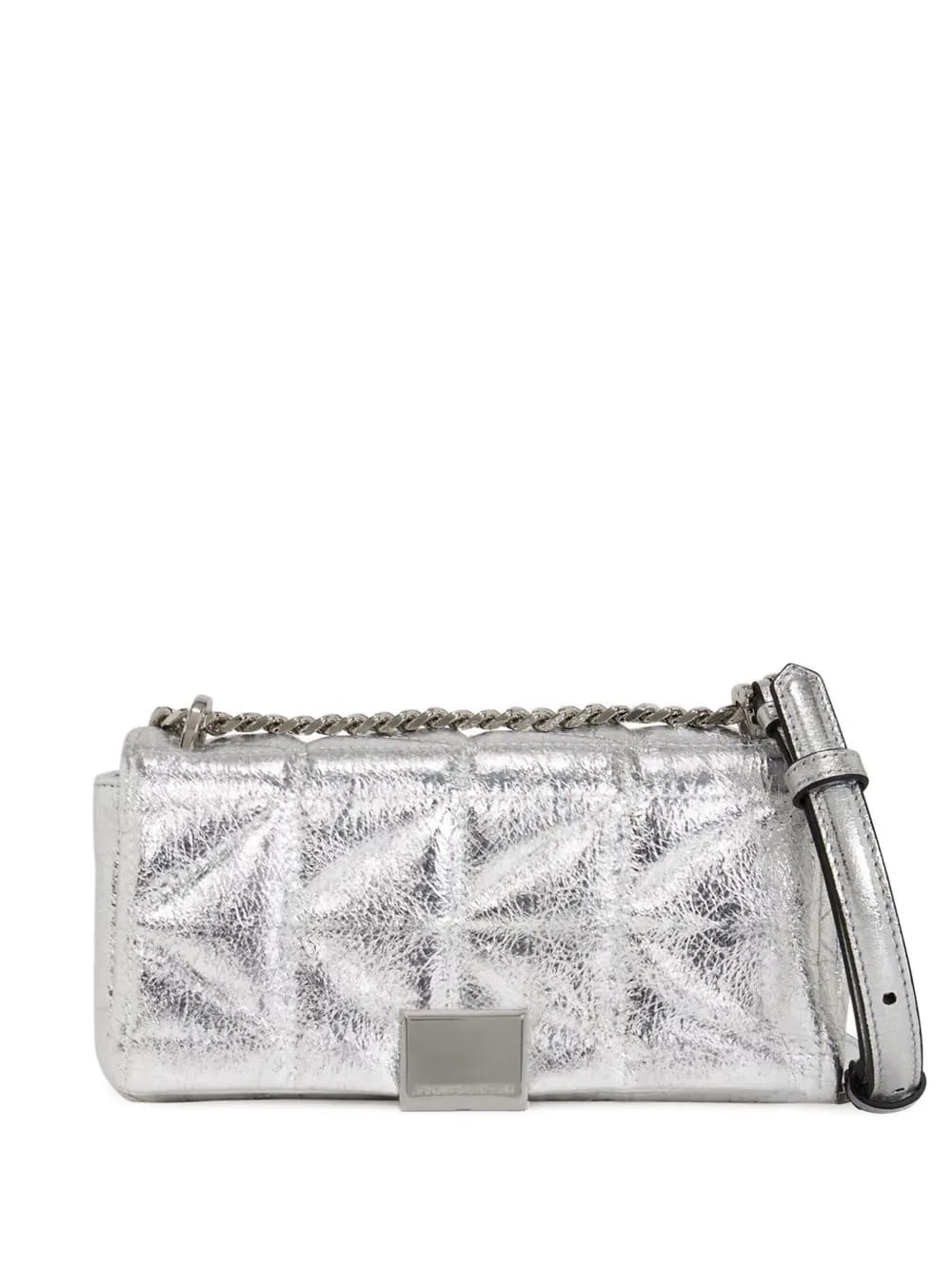 K/kuilt metallic quilted cross body bag