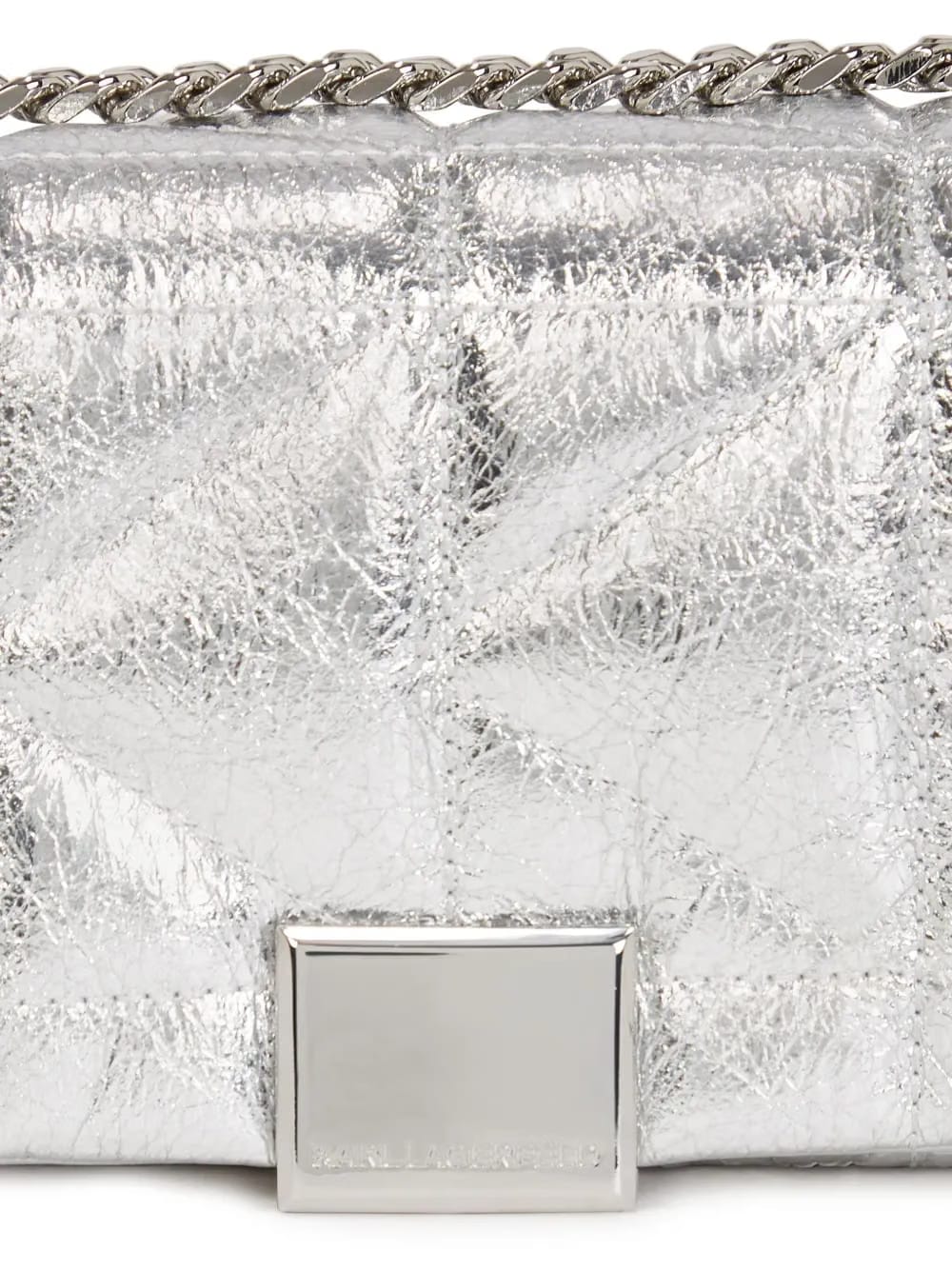 K/kuilt metallic quilted cross body bag