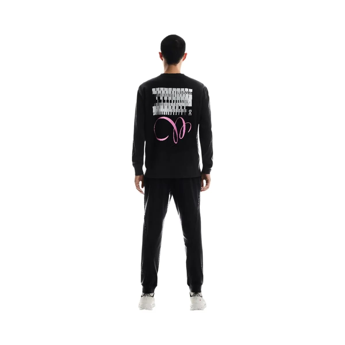 On Club Long-T Graphic Black