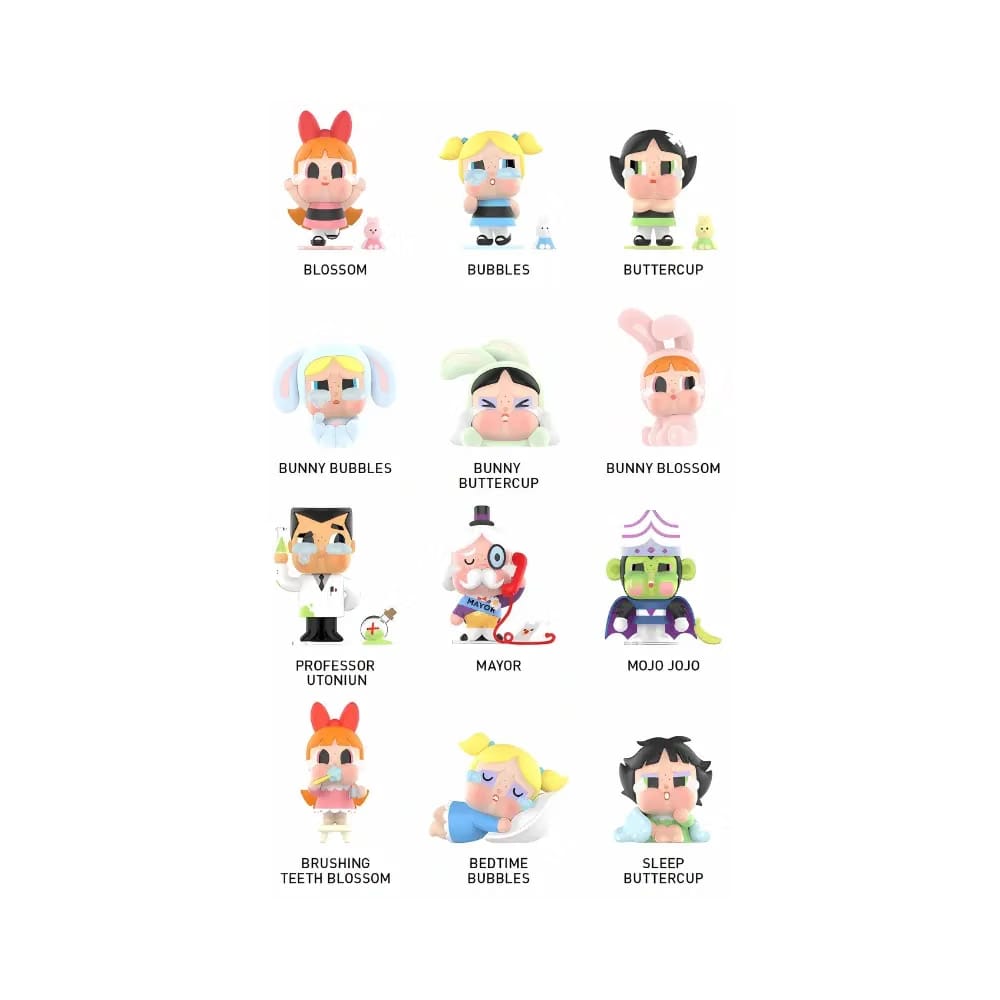 Pop Mart CryBaby x Powerpuff Girls Series Vinyl Figures Blind Box Whole Set