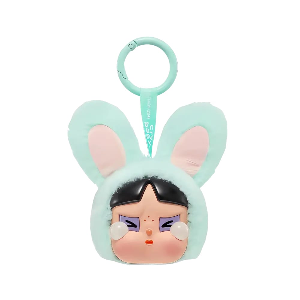 Pop Mart CRYBABY x Powerpuff Girls Series Bunny Buttercup Vinyl Face Plush