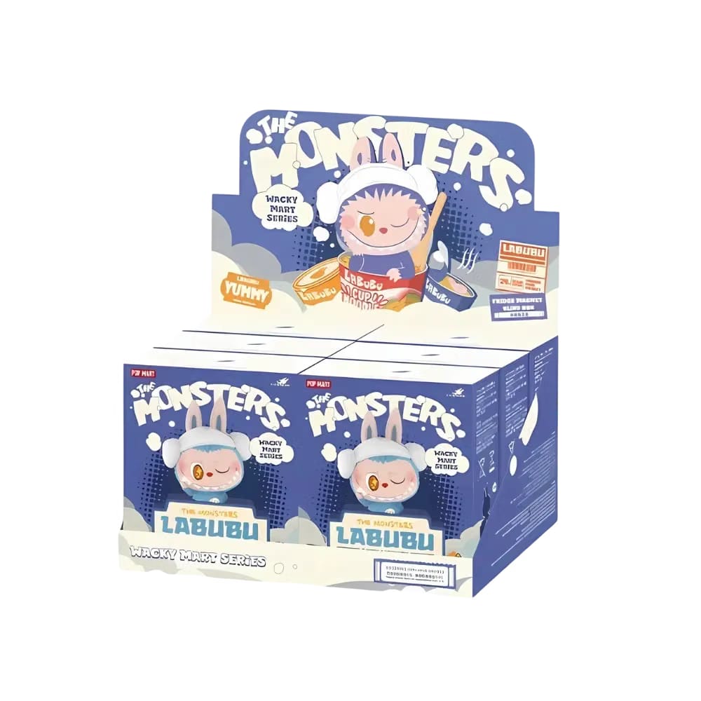 Pop Mart Labubu The Monsters Wacky Mart Series Fridge Magnet Sealed Case (6 Blind Box)