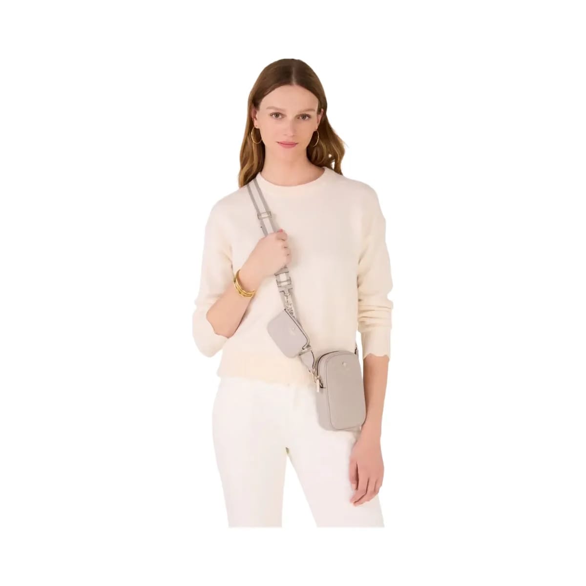 Kate Spade Emma Phone Crossbody Cozy Grey