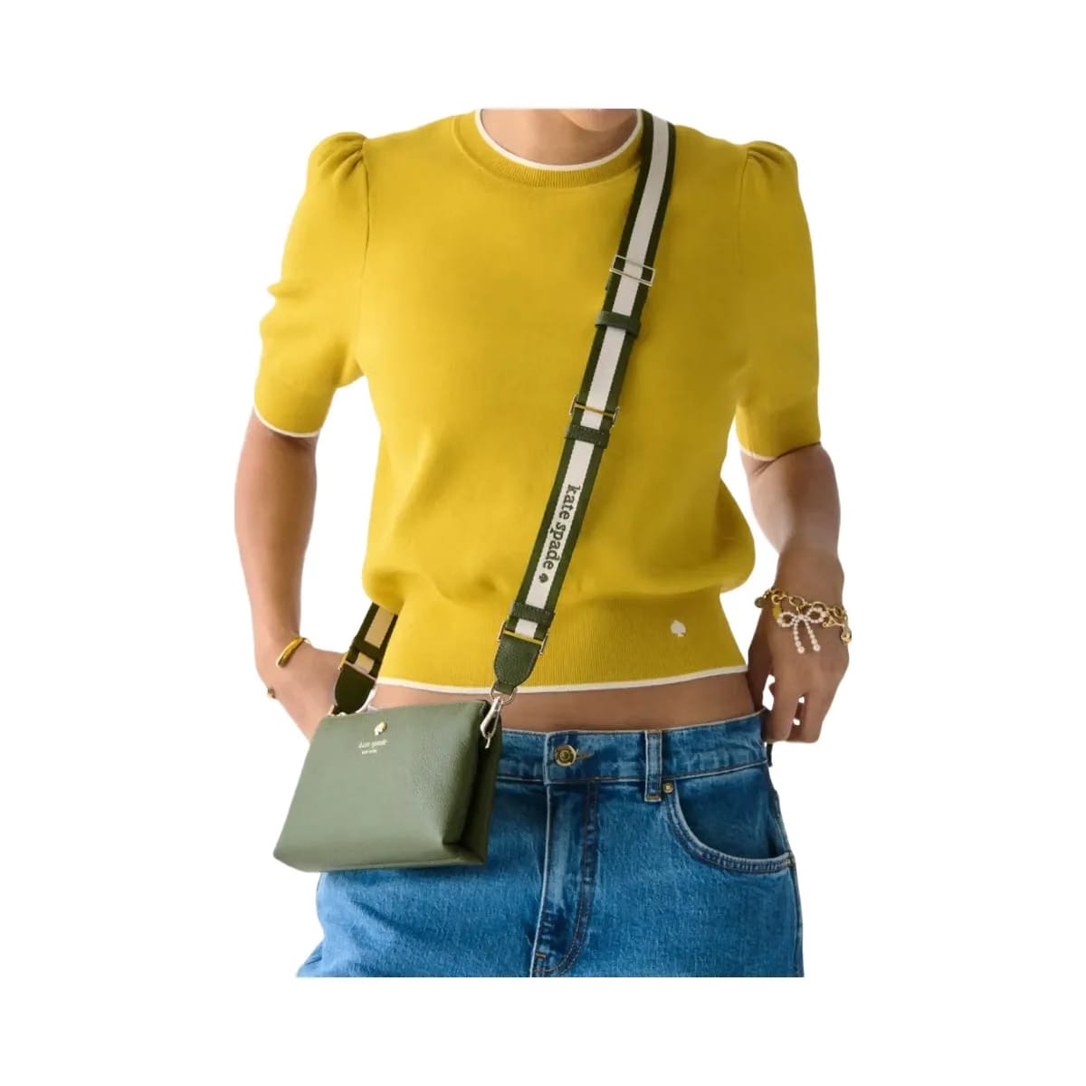 Kate Spade Emma Mini Crossbody Enchanted Green Multi