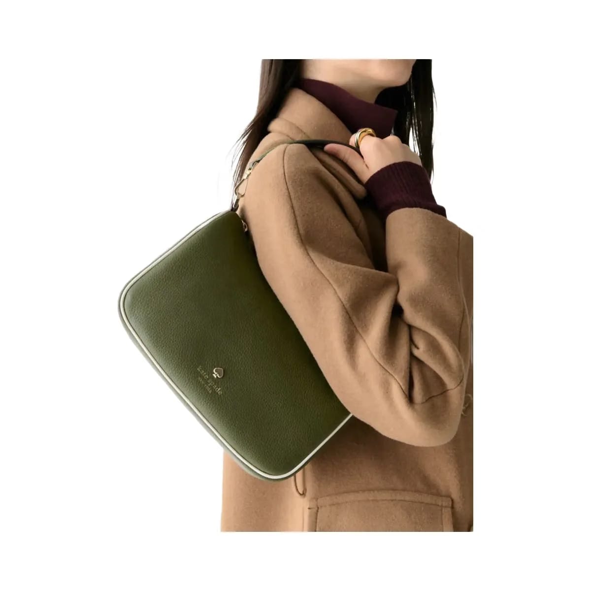 Kate Spade Emma Medium Shoulder Bag Enchanted Green Multi