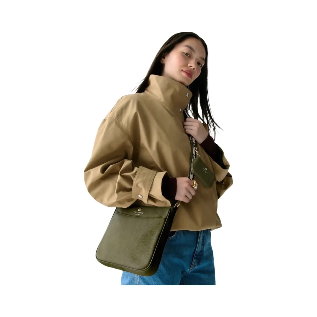 Kate Spade Emma Medium Swingpack Crossbody Enchanted Green