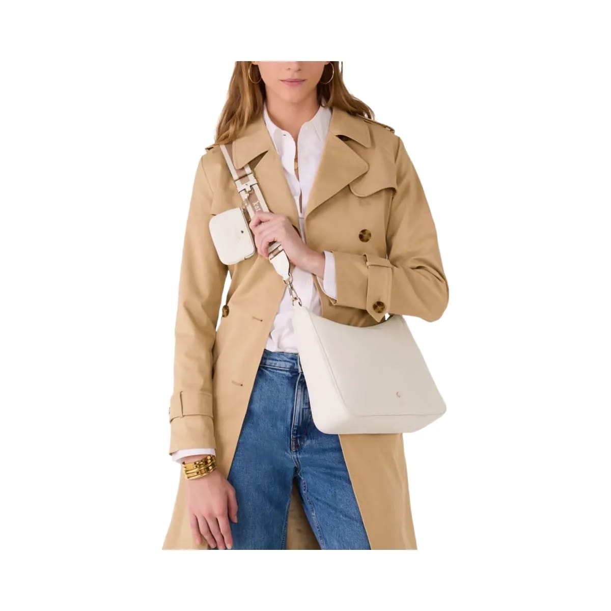 Kate Spade Emma Large Crossbody Bag Parchment
