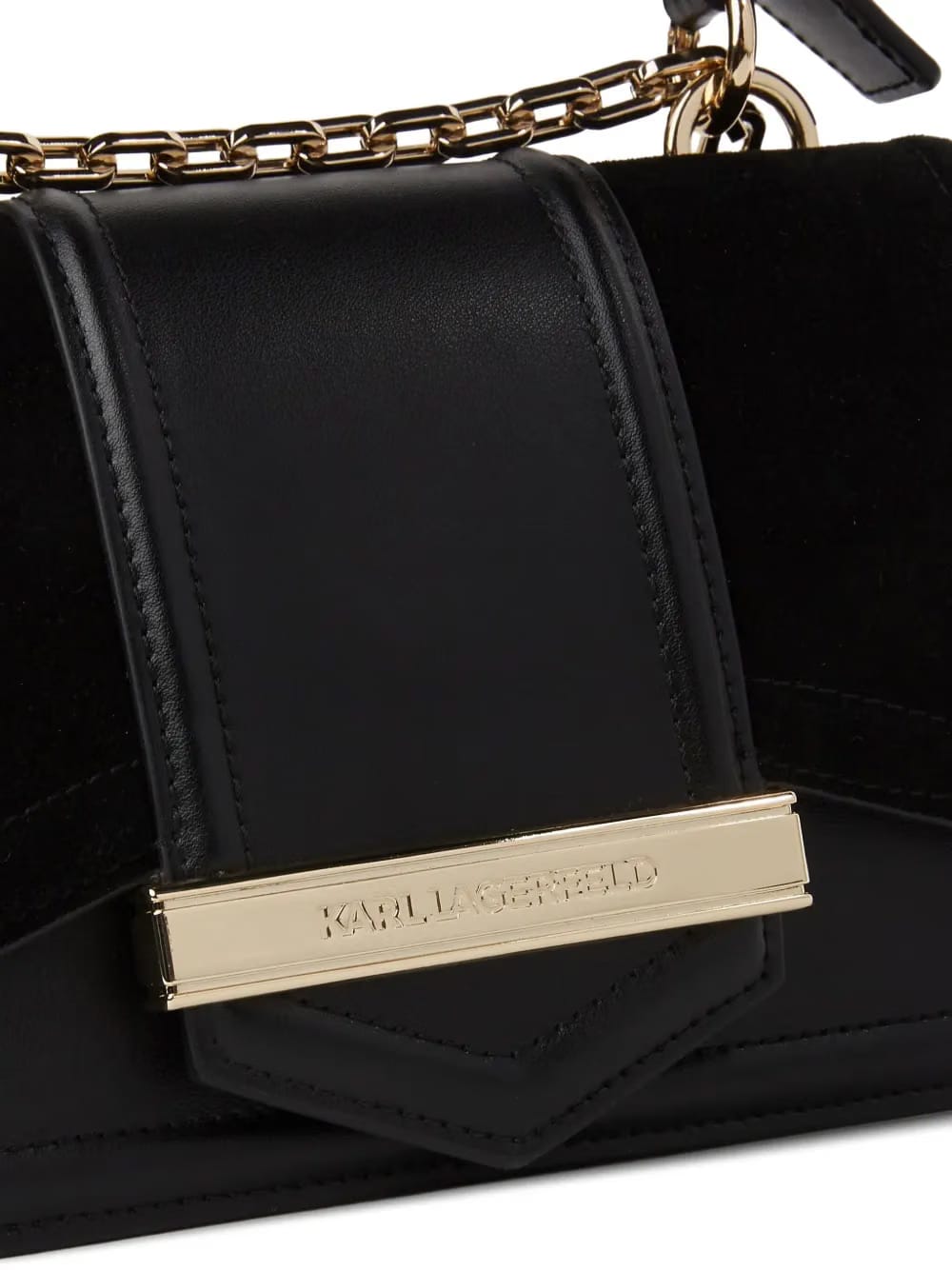 small K/Nova suade crossbody bag