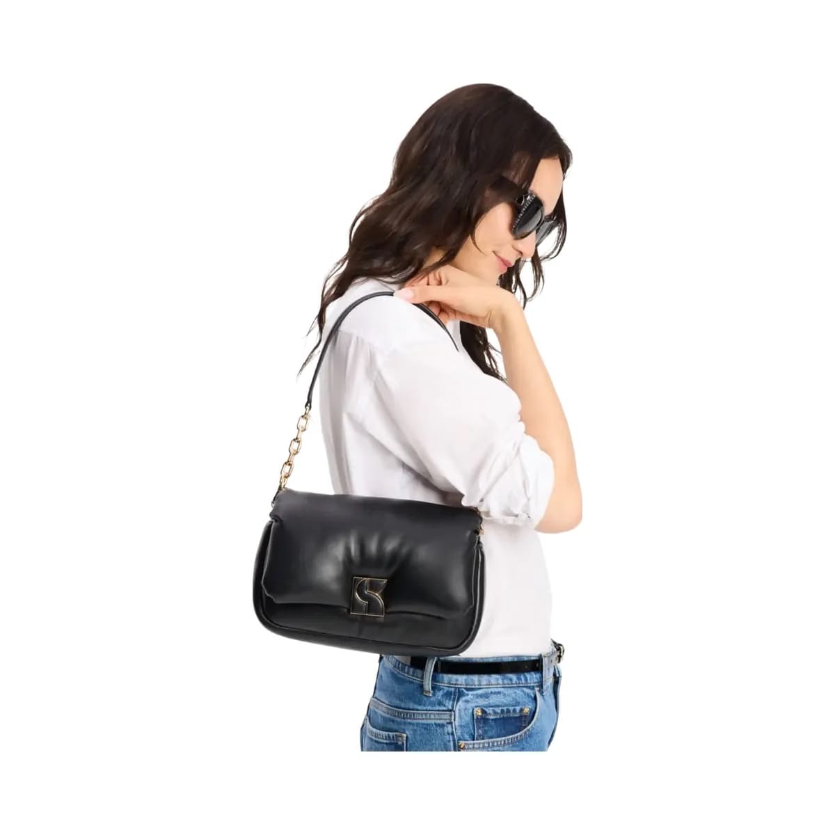 Kate Spade Dakota Puffy Leather Crossbody Black