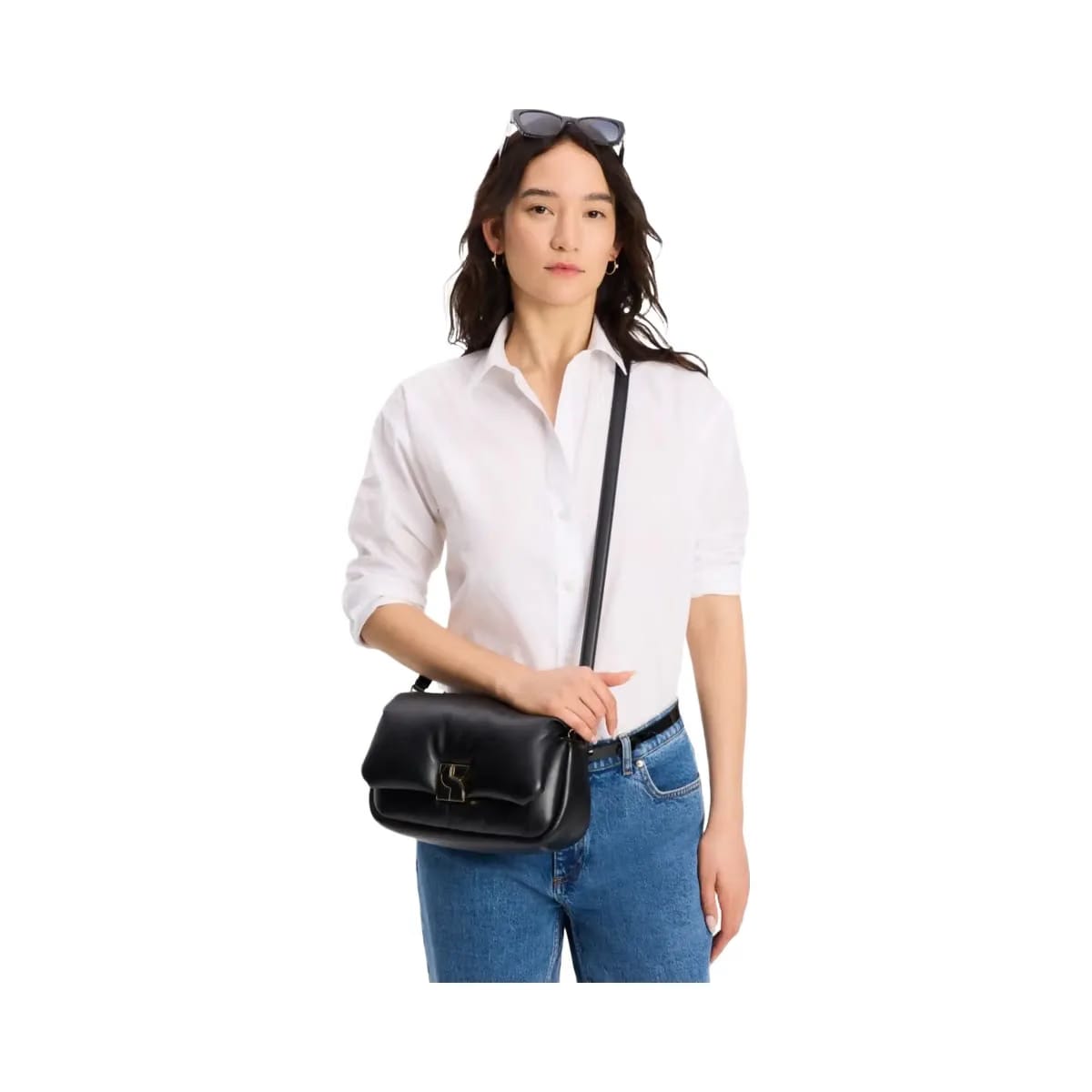 Kate Spade Dakota Puffy Leather Crossbody Black