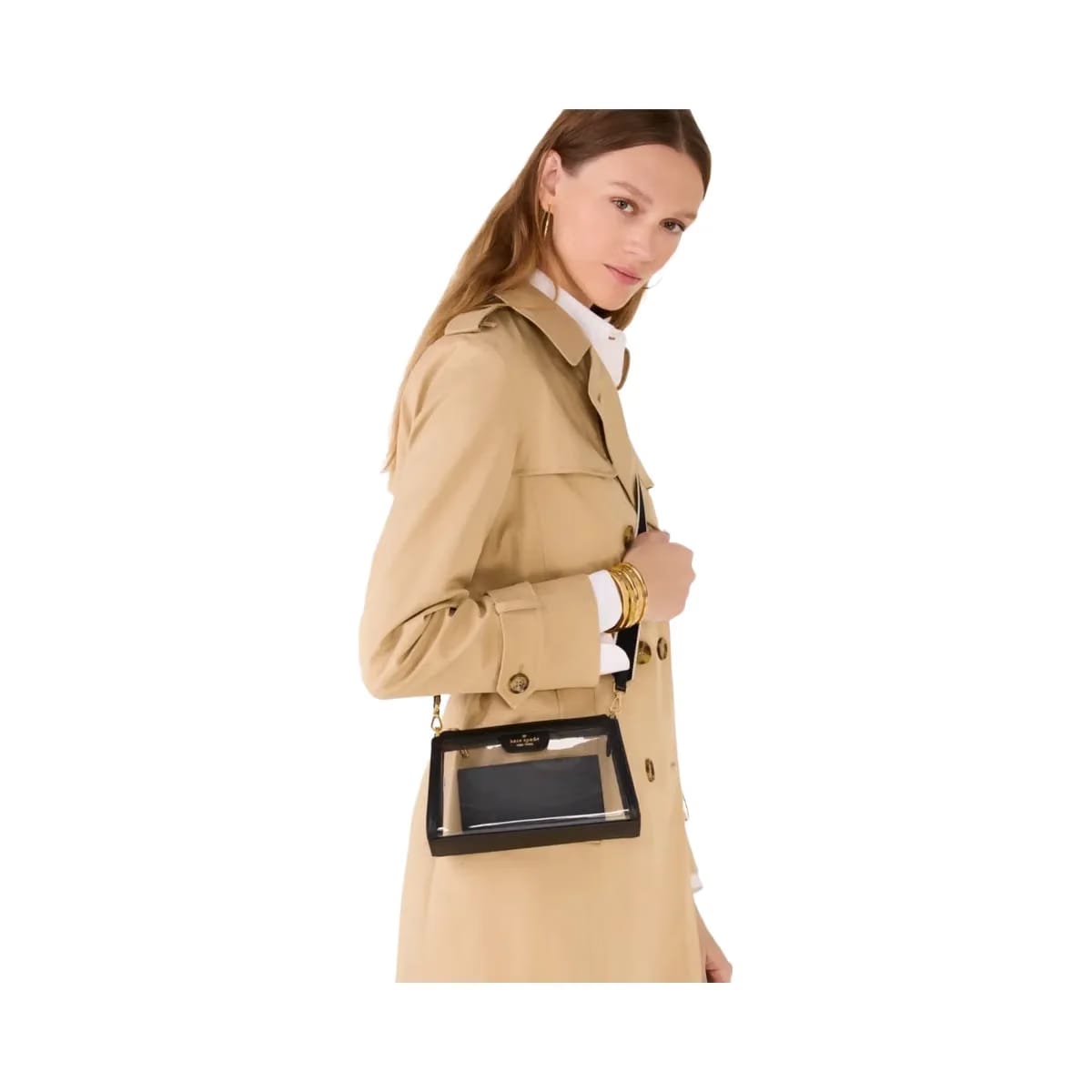 Kate Spade Clare Clear Small Crossbody Black Multi