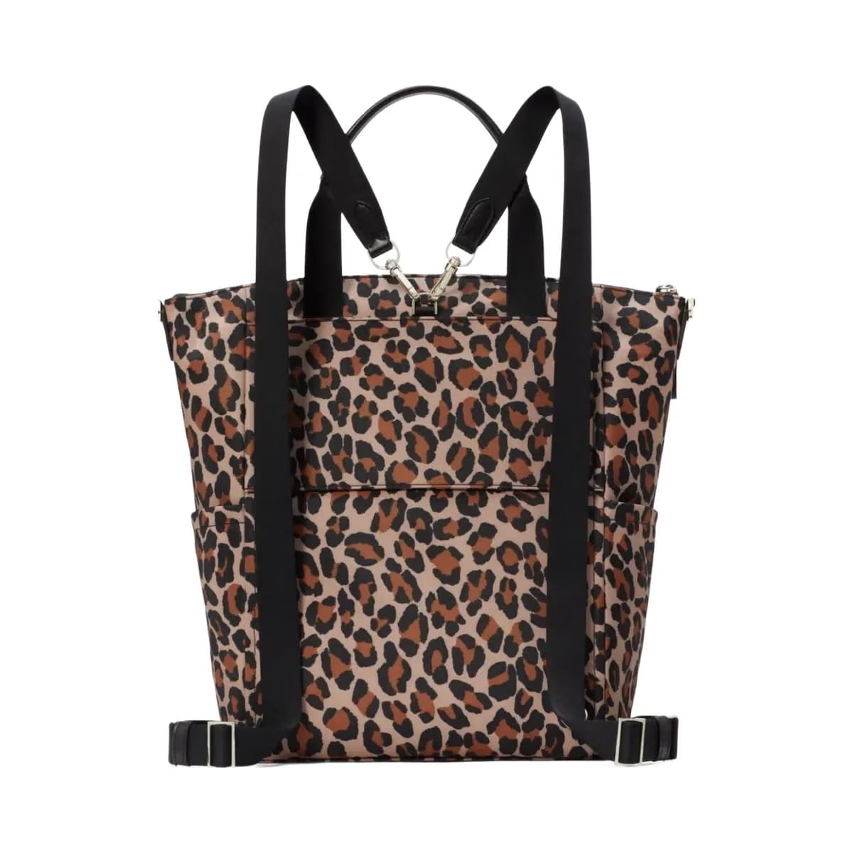 Kate Spade Chelsea Spotted Leopard Large Convertible Backpack Brown Multi