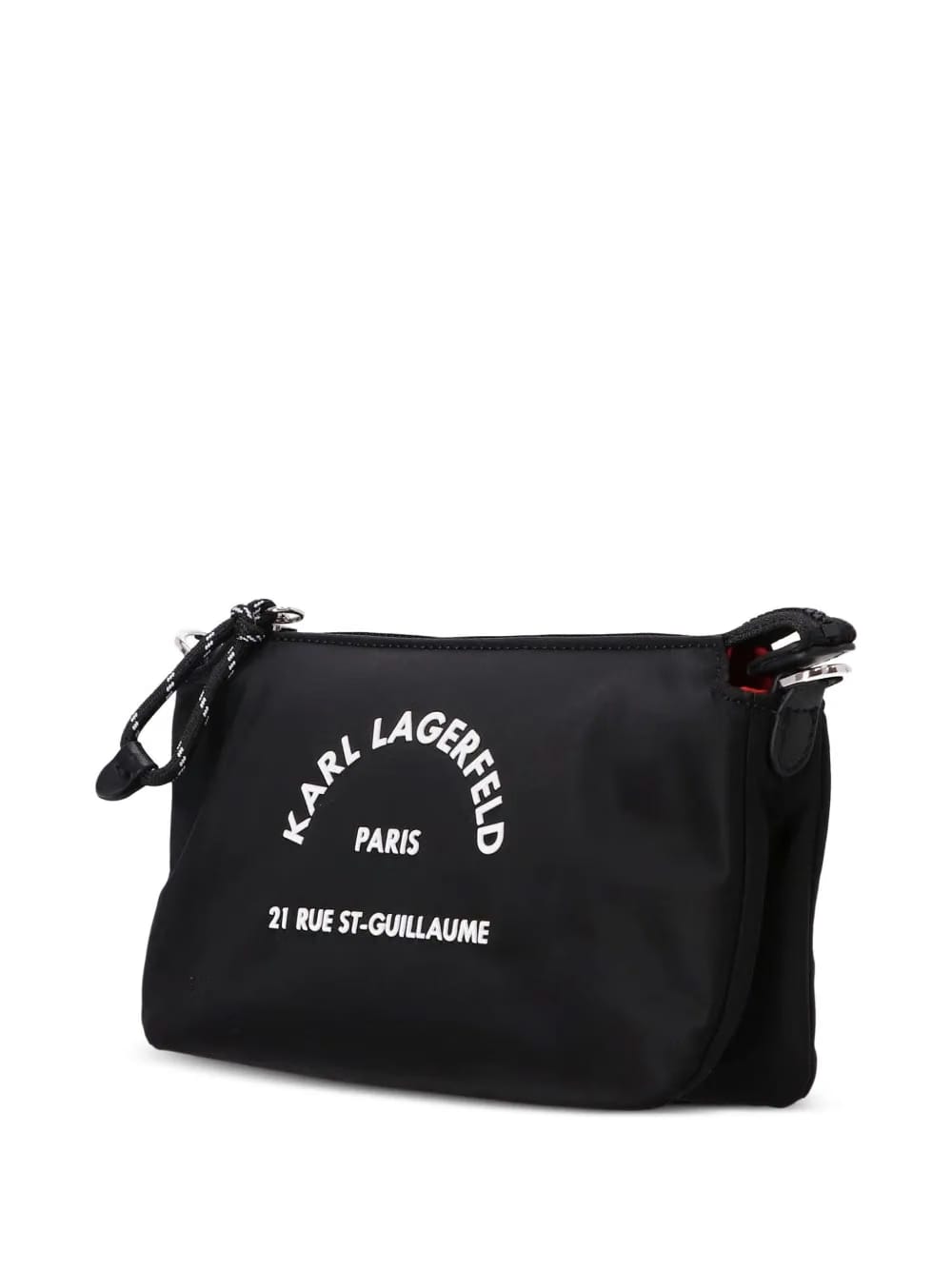 rubberised-logo cross body bag