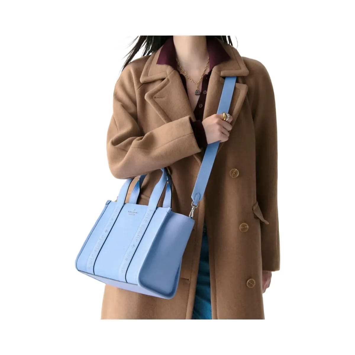 Kate Spade Kip Leather Small Tote Periwinkle Sky