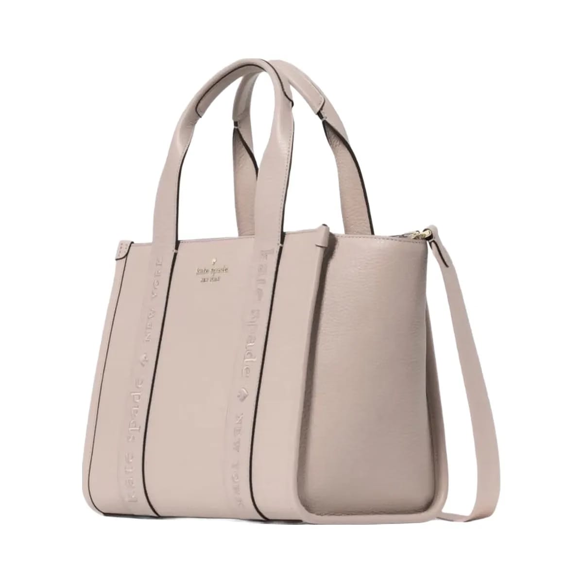 Kate Spade Kip Leather Small Tote Cozy Grey