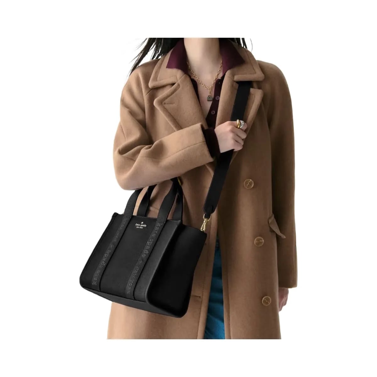 Kate Spade Kip Leather Small Tote Black