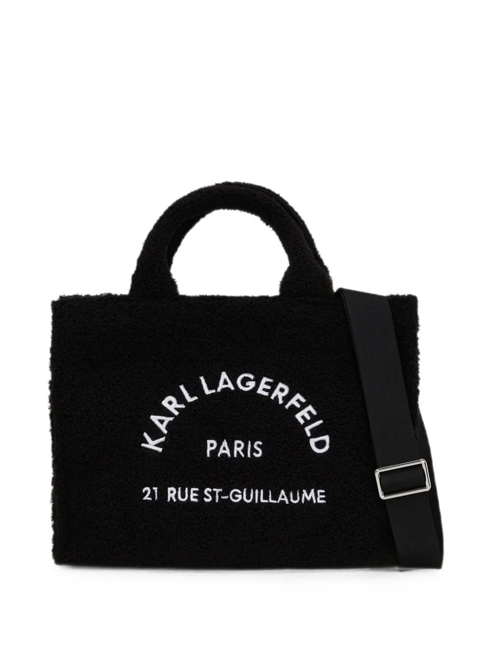 medium embroidered-logo tote bag