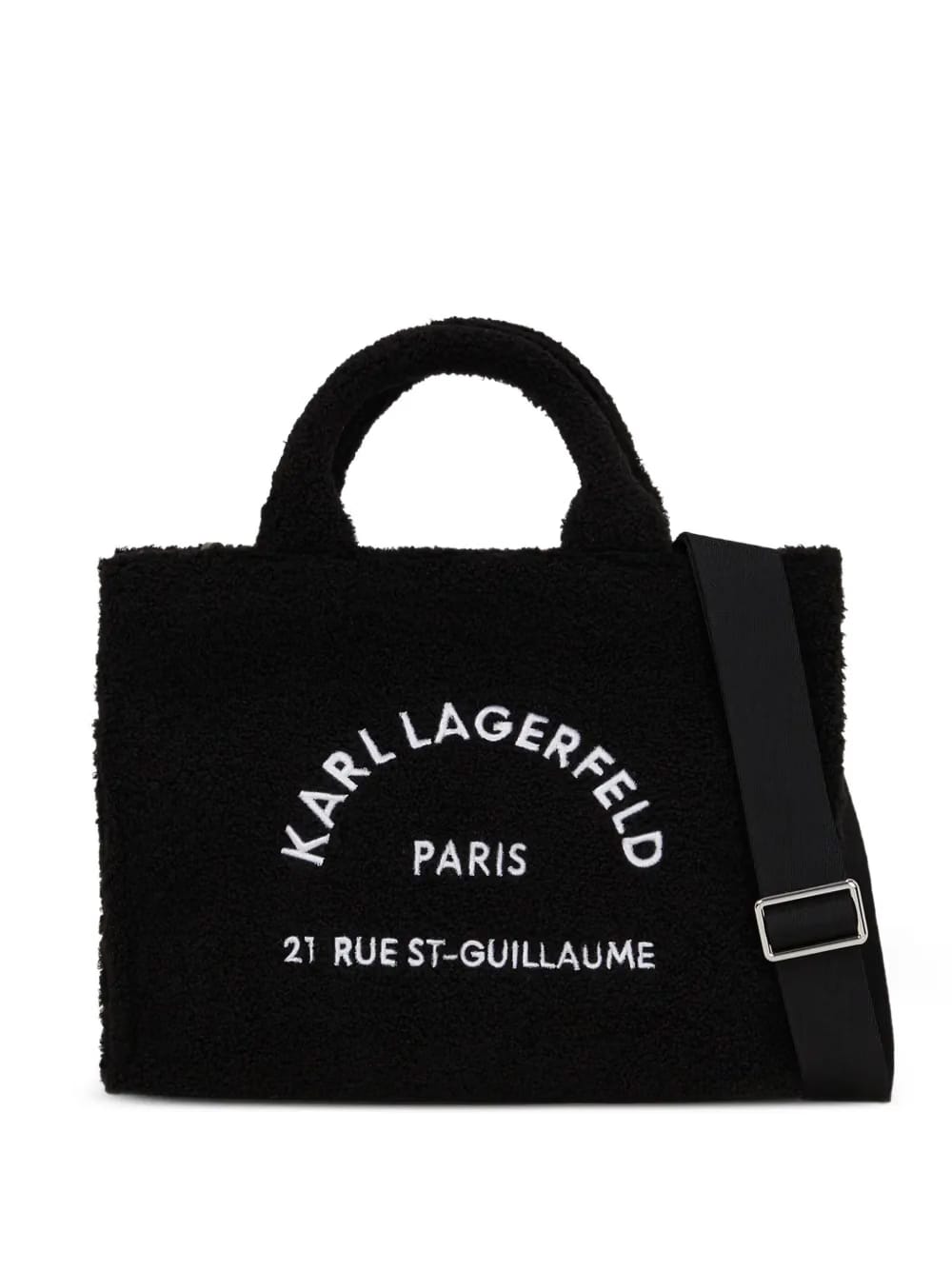 medium embroidered-logo tote bag