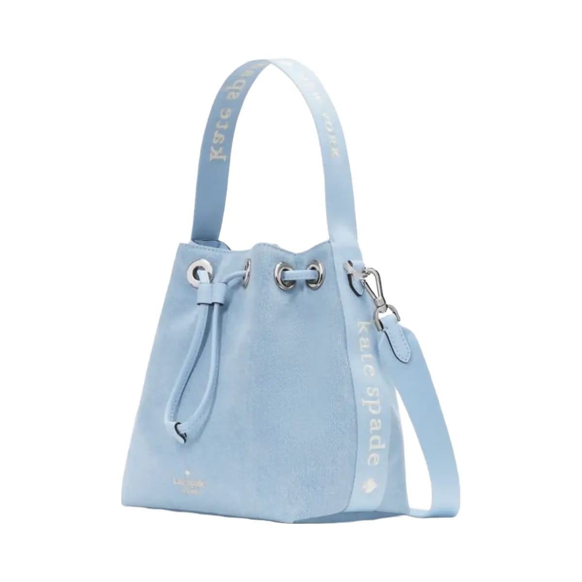 Kate Spade Kip Denim Bucket Bag Blue Multicolor
