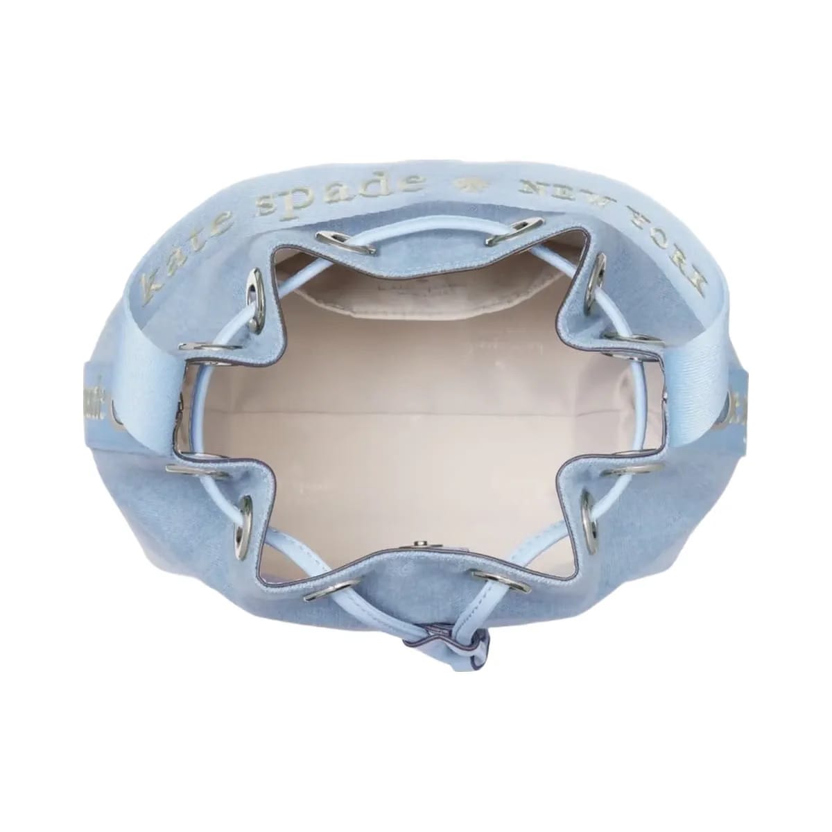 Kate Spade Kip Denim Bucket Bag Blue Multicolor