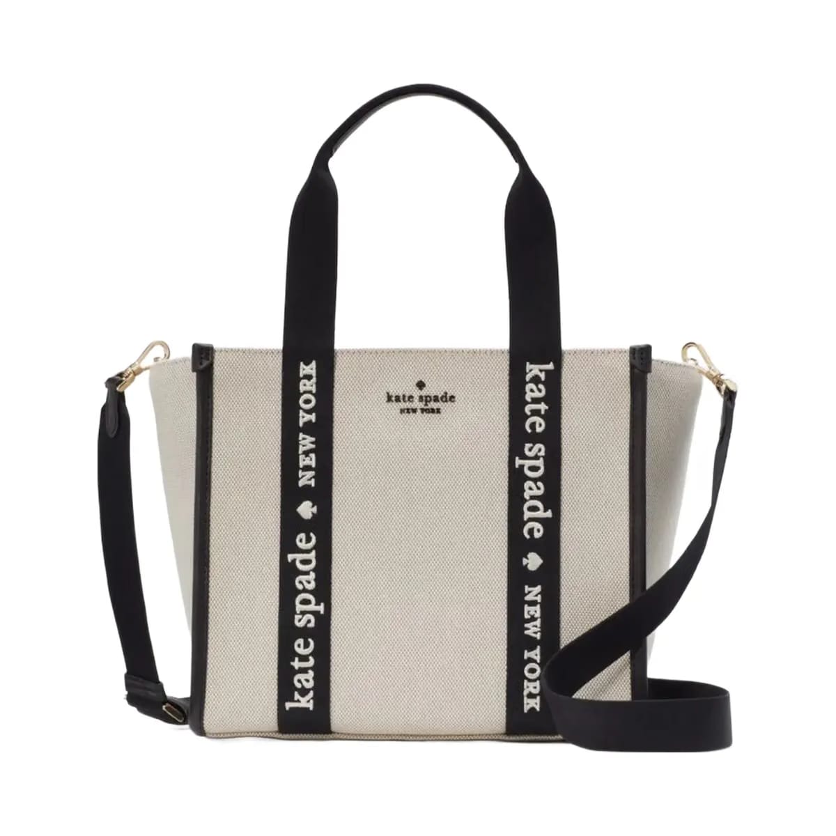 Kate Spade Kip Canvas Small Tote Natural Multi