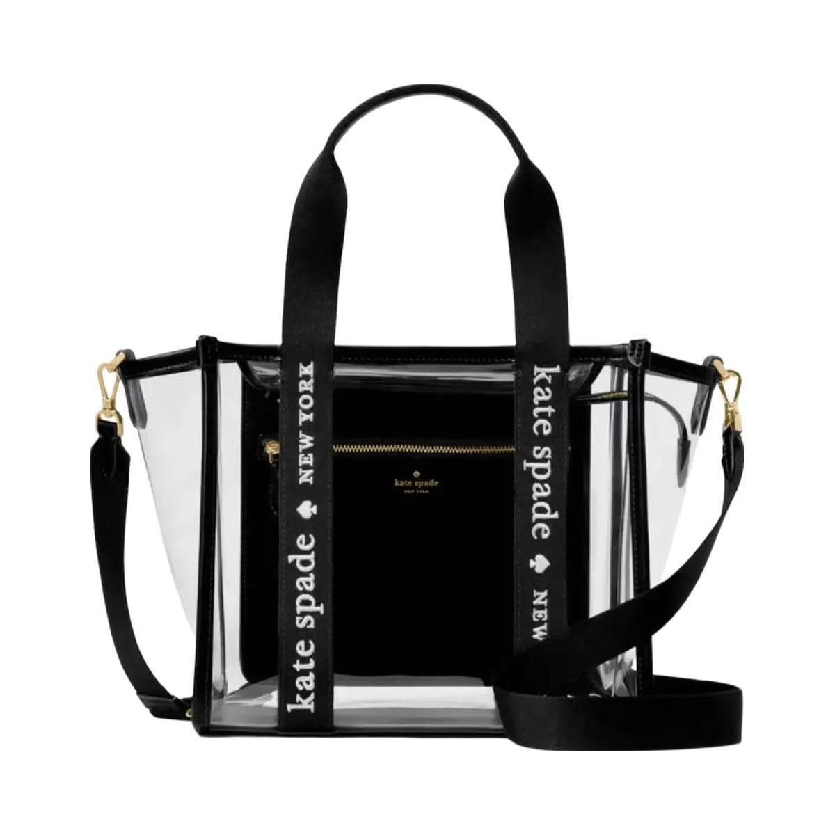 Kate Spade Kip Clear Small Tote Black