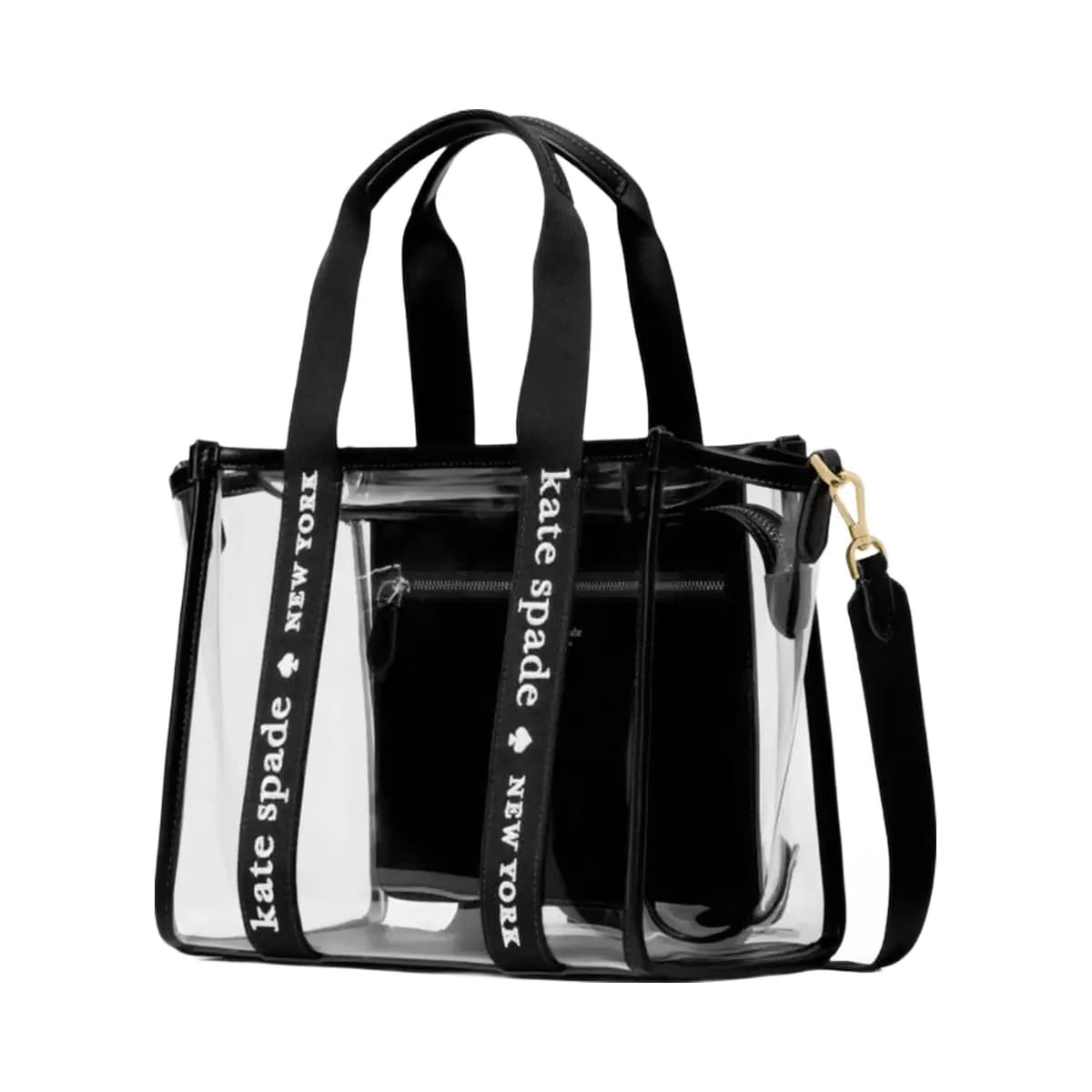 Kate Spade Kip Clear Small Tote Black