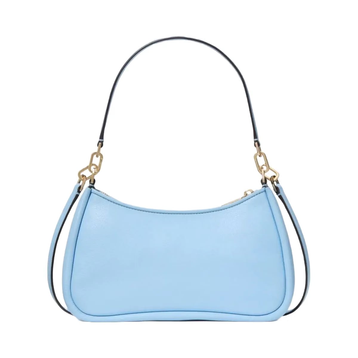 Kate Spade Kayla Woven Leather Small Convertible Shoulder Bag Montauk Blue
