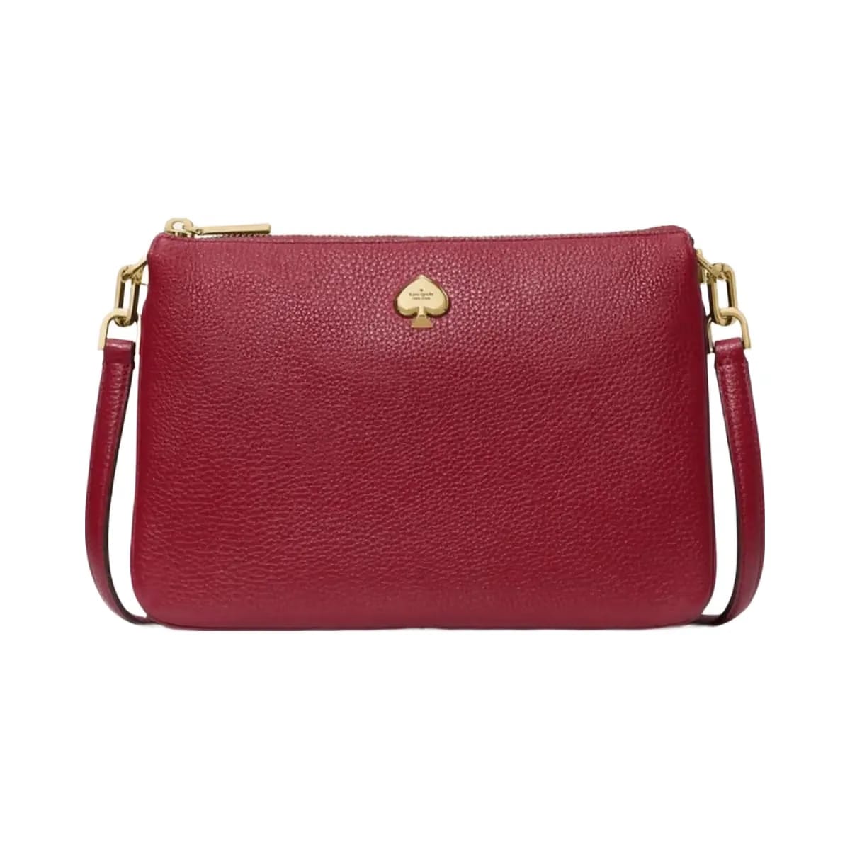 Kate Spade Kayla Small Triple Compartment Crossbody Perfect Cherry
